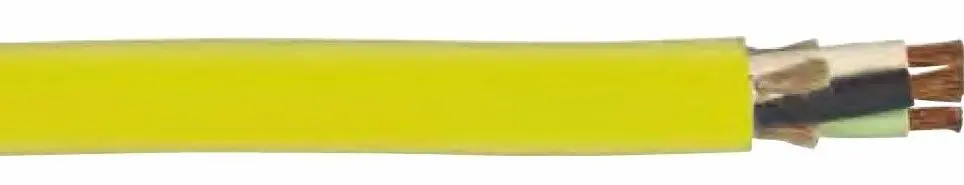 Carolprene® Jacketed Type SOOW Portable Cord - 10 AWG 4 Conductor - 600V - Yellow - 02427 Best Seller
