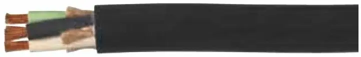 Carolprene 17 FREE® Jacketed Type SOOW Portable Cord - 6 AWG 5 Conductor - Black - HF075 Reduced Price