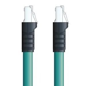 Exclusive Offer C5E001S10 - LAPP ETHERLINE® Industrial Cordsets 26 AWG / 4 pair CAT5e - Teal Polyurethane (PUR) - RJ45 / RJ45 connectors - 10m