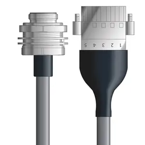 Buy Direct DN4110050F01 - LAPP UNITRONIC® DeviceNet Cordsets 14 & 18 AWG / 1 + 1 pair Bus - Gray PVC - 7/8 in Male Bulkhead / Plug Header connectors - 1m
