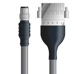 DN4110048F01 - LAPP UNITRONIC® DeviceNet Cordsets 14 & 18 AWG / 1 + 1 pair Bus - Gray PVC - M12 Male / Plug Header connectors - 1m Affordable
