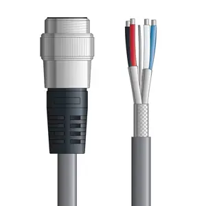 DN4110001S02 - LAPP UNITRONIC® DeviceNet Cordsets 15 & 18 AWG / 1 + 1 pair Bus - Gray PVC - 7/8 in Male / Wire Leads connectors - 2m Popular