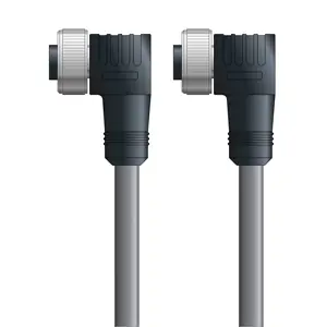 DN4110057S02 - LAPP UNITRONIC® DeviceNet Cordsets 15 & 18 AWG / 1 + 1 pair Bus - Gray PVC - 7/8 in Female 90 deg / 7/8 in Female 90 deg connectors - 2m Price Drop
