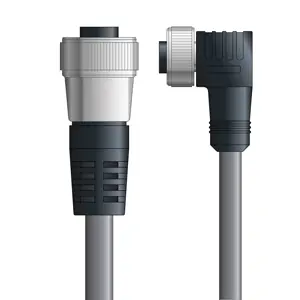 Mega Sale DN4110056F02 - LAPP UNITRONIC® DeviceNet Cordsets 14 & 18 AWG / 1 + 1 pair Bus - Gray PVC - 7/8 in Female / 7/8 in Female 90 deg connectors - 2m