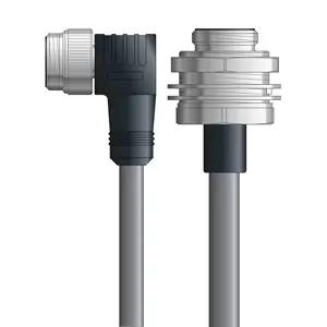 DN4110073F02 - LAPP UNITRONIC® DeviceNet Cordsets 14 & 18 AWG / 1 + 1 pair Bus - Gray PVC - 7/8 in Male 90 deg / 7/8 in Male Bulkhead connectors - 2m Latest