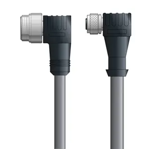 Express Delivery DN4110030F02 - LAPP UNITRONIC® DeviceNet Cordsets 14 & 18 AWG / 1 + 1 pair Bus - Gray PVC - 7/8 in Male 90 deg / M12 Female 90 deg connectors - 2m