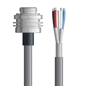 One Day Deal DN4110005S05 - LAPP UNITRONIC® DeviceNet Cordsets 15 & 18 AWG / 1 + 1 pair Bus - Gray PVC - 7/8 in Male Panel Mount / Wire Leads connectors - 5m