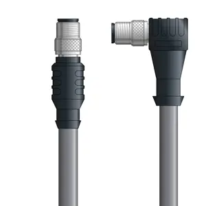 Seasonal Sale DN4110063F05 - LAPP UNITRONIC® DeviceNet Cordsets 14 & 18 AWG / 1 + 1 pair Bus - Gray PVC - M12 Male / M12 Male 90 deg connectors - 5m