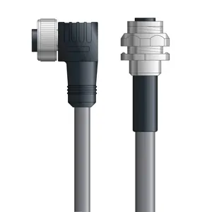 Bargain DN4110094F05 - LAPP UNITRONIC® DeviceNet Cordsets 14 & 18 AWG / 1 + 1 pair Bus - Gray PVC - 7/8 in Female 90 deg / M12 Female Bulkhead connectors - 5m