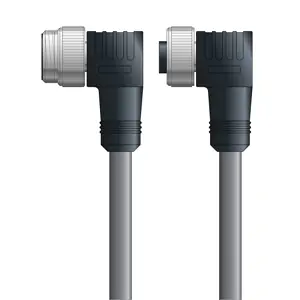 Hassle-Free Returns DN4110011F10 - LAPP UNITRONIC® DeviceNet Cordsets 14 & 18 AWG / 1 + 1 pair Bus - Gray PVC - 7/8 in Male 90 deg / 7/8 in Female 90 deg connectors - 10m