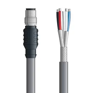 Mega Sale DN4110019F10 - LAPP UNITRONIC® DeviceNet Cordsets 14 & 18 AWG / 1 + 1 pair Bus - Gray PVC - M12 Male / Wire Leads connectors - 10m