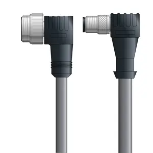 DN4110062S10 - LAPP UNITRONIC® DeviceNet Cordsets 15 & 18 AWG / 1 + 1 pair Bus - Gray PVC - 7/8 in Male 90 deg / M12 Male 90 deg connectors - 10m Premium