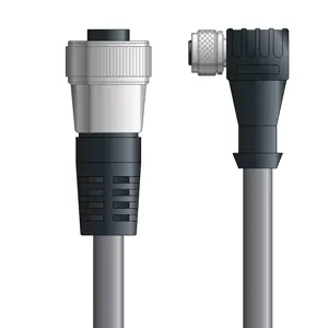 DN4110068S10 - LAPP UNITRONIC® DeviceNet Cordsets 15 & 18 AWG / 1 + 1 pair Bus - Gray PVC - 7/8 in Female / M12 Female 90 deg connectors - 10m Buy Online