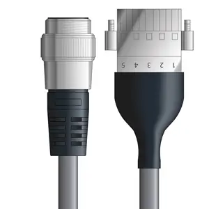 DN4110046F10 - LAPP UNITRONIC® DeviceNet Cordsets 14 & 18 AWG / 1 + 1 pair Bus - Gray PVC - 7/8 in Male / Plug Header connectors - 10m Professional Grade