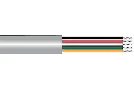 Alpha M16103RW-SL199 PVC Control Cable for Stationary or Minimal Flex Applications - 16 Awg 3 Conductor - Red Conductor Insulation Top Rated