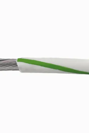 1855 WG001 - Alpha Wire MIL-W-16878E/1/Type B/MIL-W-76B/Type LW PVC Hook-Up/Lead Wire - 22 AWG - 7/30 Stranded Conductor - Tinned Copper - 600V - White/Green - 1000ft Popular