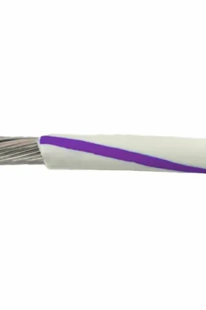 1855 WV001 - Alpha Wire MIL-W-16878E/1/Type B/MIL-W-76B/Type LW PVC Hook-Up/Lead Wire - 22 AWG - 7/30 Stranded Conductor - Tinned Copper - 600V - White/Violet - 1000ft Shop Now