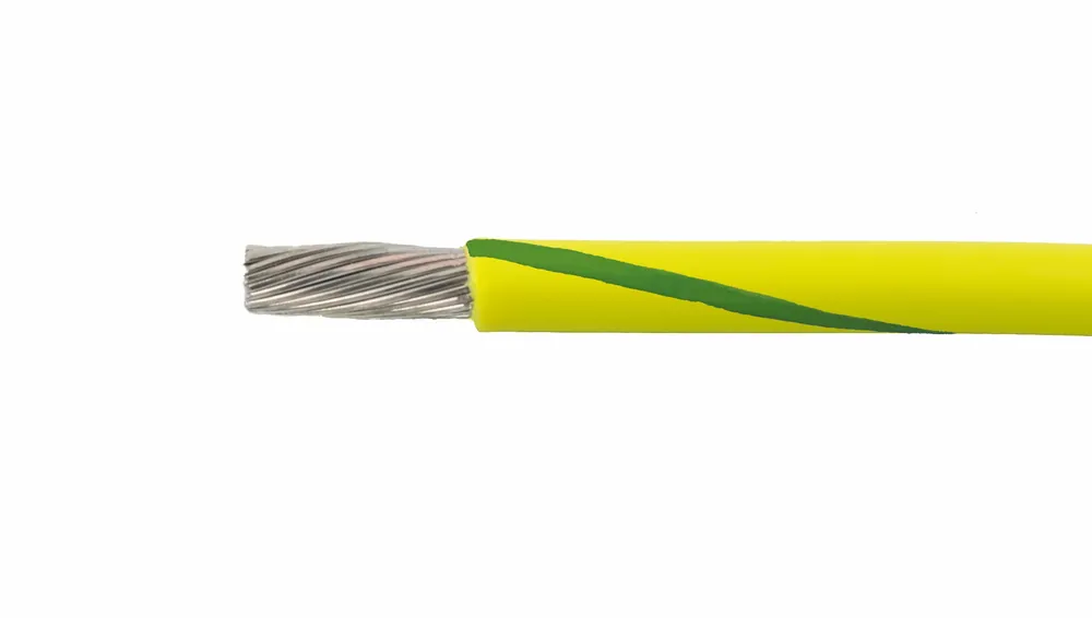 7132 YG001 - Alpha Wire MIL-W-16878E Type C/UL 1430 Cross Linked PVC (XLPVC) Hook-Up/Lead Wire - 20 AWG - 7/28 Stranded Conductor - Tinned Copper - 300V - Yellow/Green - 1000ft Fresh Stock