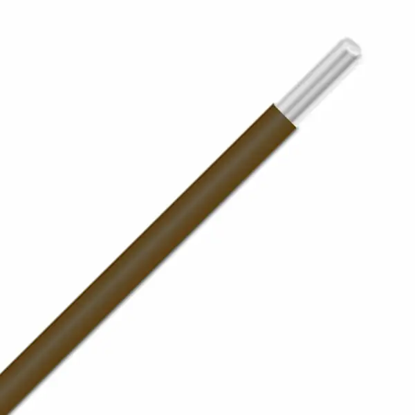 Deal 422001 BR005 - Alpha Wire UL 1061 PVC Hook-Up/Lead Wire - 20 AWG - Solid Conductor - Tinned Copper - 300V - Brown - 100ft