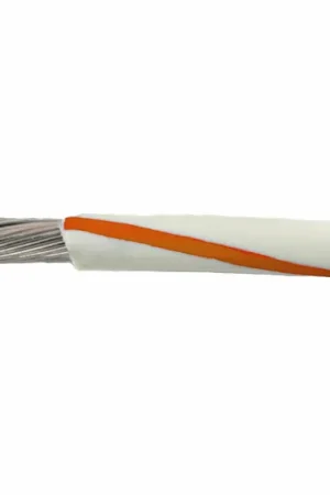 1854/19 WO005 - Alpha Wire MIL-W-16878E/1 PVC Hook-Up/Lead Wire - 24 AWG - 19/36 Stranded Conductor - Tinned Copper - 600V - White/Orange - 100ft Deal