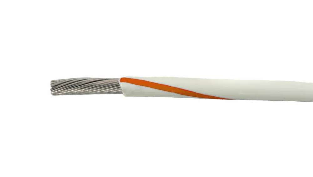 1854/19 WO005 - Alpha Wire MIL-W-16878E/1 PVC Hook-Up/Lead Wire - 24 AWG - 19/36 Stranded Conductor - Tinned Copper - 600V - White/Orange - 100ft Deal