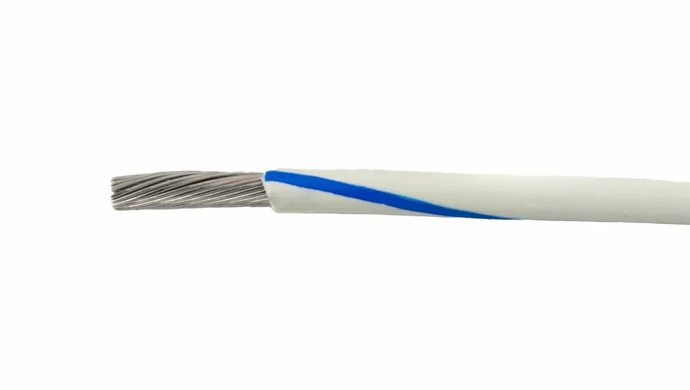 1854/19 WU001 - Alpha Wire MIL-W-16878E/1 PVC Hook-Up/Lead Wire - 24 AWG - 19/36 Stranded Conductor - Tinned Copper - 600V - White/Blue - 1000ft Holiday Sale