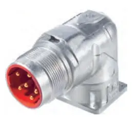 Certified 24420056 - LAPP EPIC® POWER LS1 Style A3 - Angled Rotatable Panel Mount Inlet Connector with Male Configuration - 3 + PE + 4 Configuration