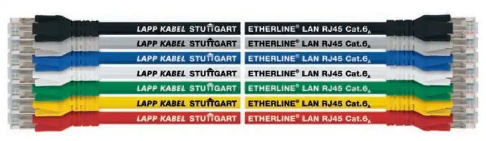 Express Delivery 24441228 - LAPP ETHERLINE® RJ45 LAN CAT6A Cordset - 4x2x27AWG - RJ45 to RJ45 - 3m - Blue