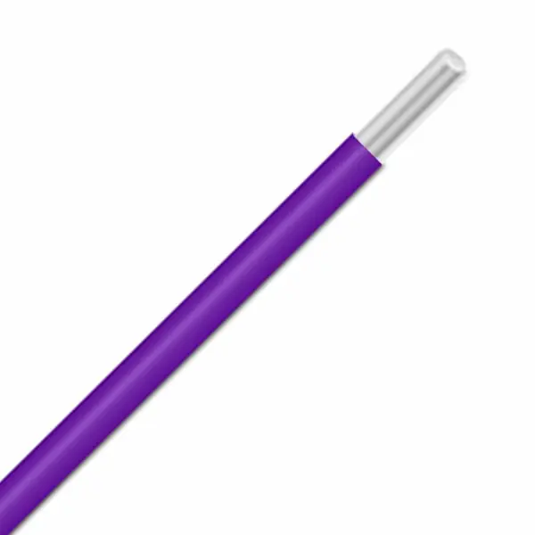 Must Have 1807 VI005 - Alpha Wire - UL 1523 - Wire Wrap - 26 AWG - ETFE Insulation - Solid Conductor -Silver Coated Copper - Violet - 100ft