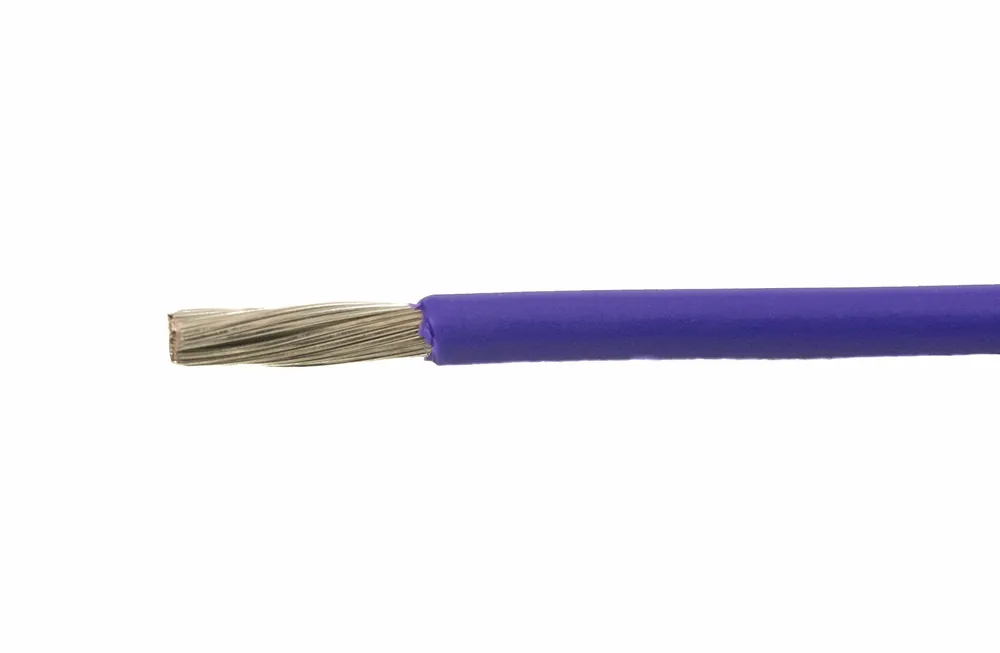 High Quality Alpha Wire EcoWire® Hook-Up/Lead Wire - 20 AWG 10 Stranded Conductor - Tinned copper - 600V - Violet - 100 ft