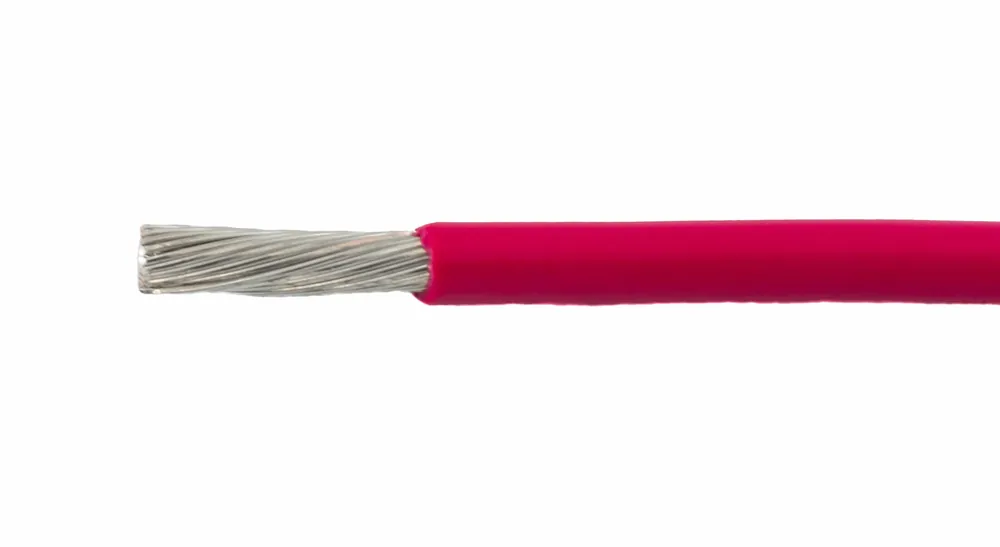 Alpha Wire EcoWire® Hook-Up/Lead Wire - 18 AWG Solid Conductor - Tinned copper - 600V - Red - 100 ft Secure Checkout