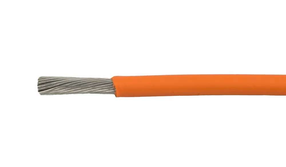 New Release Alpha Wire EcoWire® Hook-Up/Lead Wire - 14 AWG Solid Conductor - Tinned copper - 600V - Orange - 100 ft
