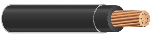 THHN Building Wire - 2 AWG - Black - Stranded Conductor Low Price