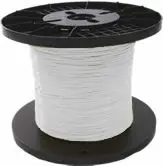 Professional Grade NEMA HP-3 / M16878 / Type EE / UL 1180 Hook-Up Wire - 20 AWG 7 Strand - White