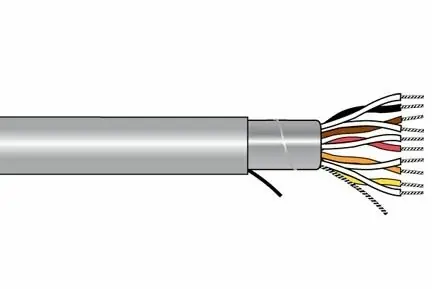In Demand Alpha Xtra-Guard®1 Foil Shield Multipair Cable - 24 AWG 6 Pair - Slate - 300V - 1000 ft