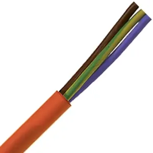 00460223 - LAPP ÖLFLEX® HEAT 180 SiHF High Temperature Control Cable - Unshielded - 14 AWG 5 Conductor - Red-brown Today Only