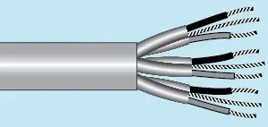 Alpha Essentials Multi-Pair Cable - Foil Shield - 22 AWG 11 Pair - Gray - 300V - 1000ft - Alpha 6059/11C SL001 Top Rated