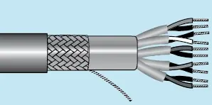 Premium Alpha Essentials Multi-Pair Cable - Individually Shielded Pairs with Foil Braid Shield - 24 AWG 8 Pair - Gray - 300V - 500ft - Alpha 6322 SL002