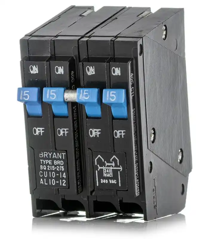 Eaton / Cutler-Hammer BQ215215 - 15/15A Quadplex Miniature Circuit Breaker Genuine