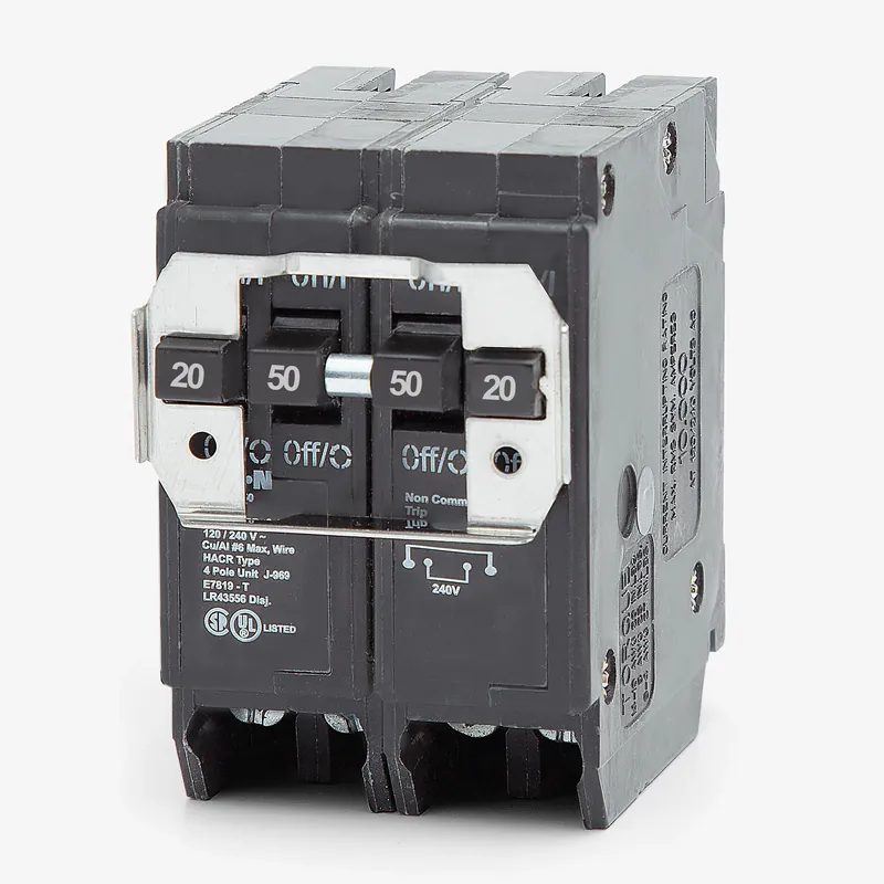 Eaton / Cutler-Hammer BQ220250 - 20/50A Quadplex Miniature Circuit Breaker Shop Now