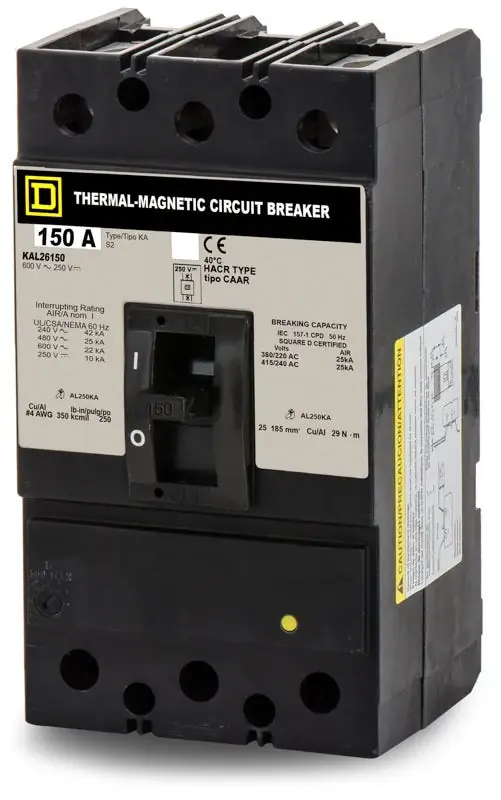 One Day Deal Square D KAL26150 - 150A 2 Pole Molded Case Circuit Breaker