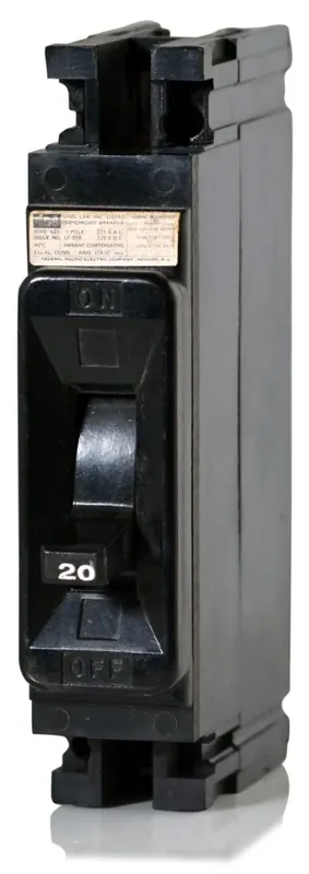 Fresh Stock Federal Pacific NEF111020 - 20A 1 Pole Molded Case Circuit Breaker