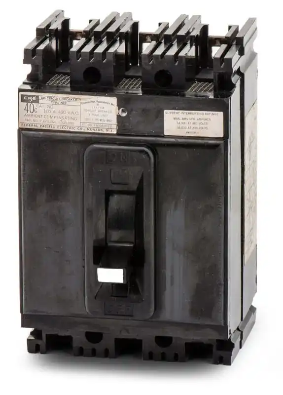 Federal Pacific NEF437015 - 15A 3 Pole Molded Case Circuit Breaker Final Sale