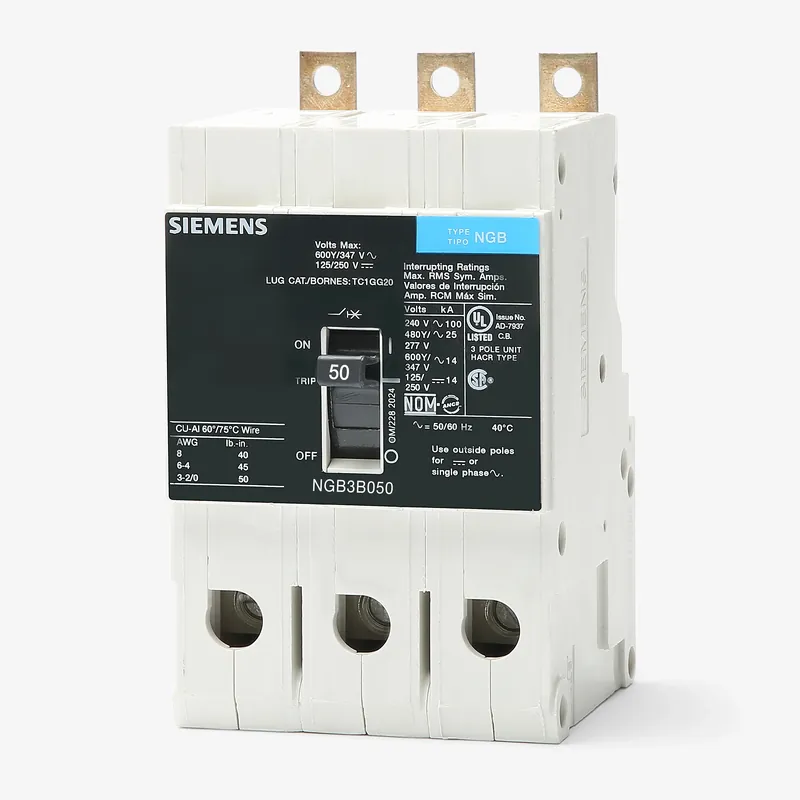 Siemens NGB3B050B - 50A 3 Pole Molded Case Circuit Breaker Time-Limited