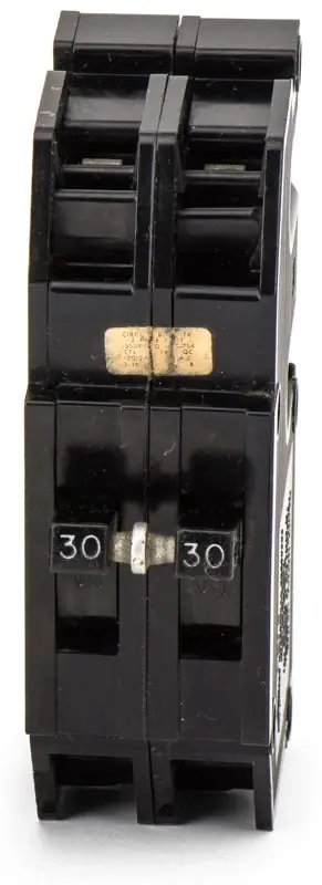 Zinsco QC30 - 30A 2 Pole Molded Case Circuit Breaker Time-Limited