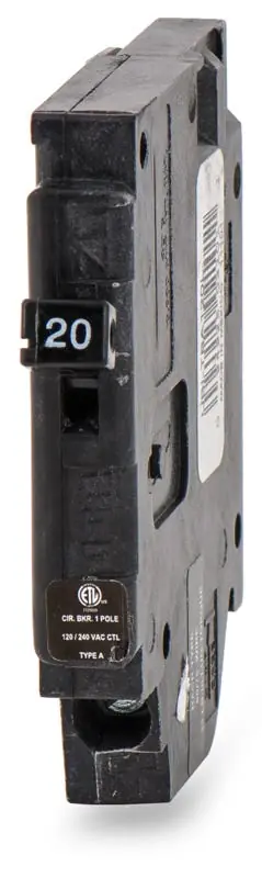 Eaton / Crouse-Hinds UBITBA120L - 20A 1 Pole Miniature Circuit Breaker Free Returns