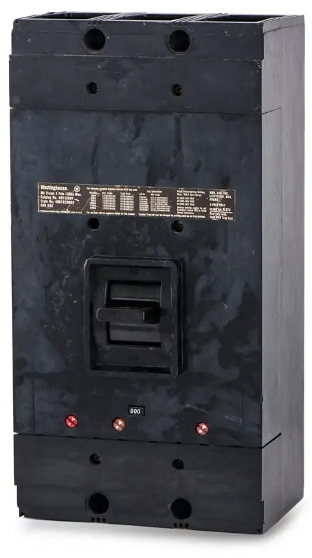 Top Rated Eaton / Westinghouse NB3800 - 800A 3 Pole Molded Case Circuit Breaker