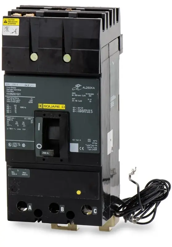 Square D KA36200-1021 - 200A 3 Pole Molded Case Circuit Breaker Instant Buy