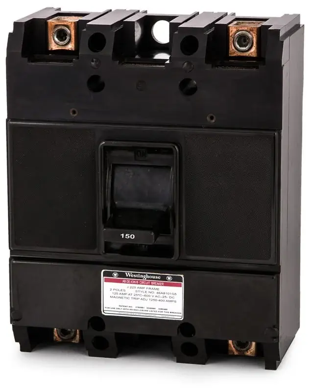 Bargain Eaton / Westinghouse J2150 - 150A 2 Pole Molded Case Circuit Breaker