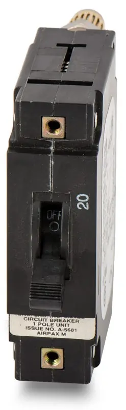 Flash Sale Sensata / Airpax LELK1-1REC4-29475-1 - 20A 1 Pole Molded Case Circuit Breaker